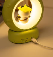 Lámpara Nocturna LED Panda Astronauta Para Niños Luz De Noche USB Recargable Silicona Protección Ocular Iluminación De Escritorio - details 5