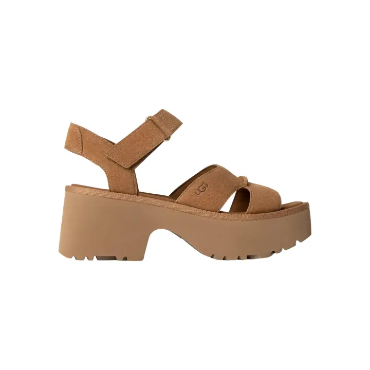 Sandalias UGG New Heights de Ante con Plataforma Color Camel - 1