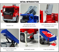 Camión De Juguete De Aleación De Metal 1/50 Para Niños Modelo De Grúa De Transporte Coleccionable Miniatura Regalo Para Niños - details 14