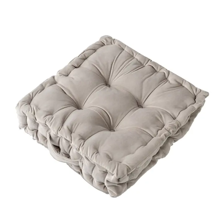 Cojín cuadrado de Tatami para el hogar, almohada de asiento suave, 42x42cm - 1