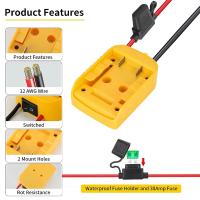 Adaptador De Batería Para Power Wheels Dewalt 18V/20V Con Interruptor ON/OFF Y Fusible De 30Amp Para RC Cars DIY Juguete Eléctrico - details 2