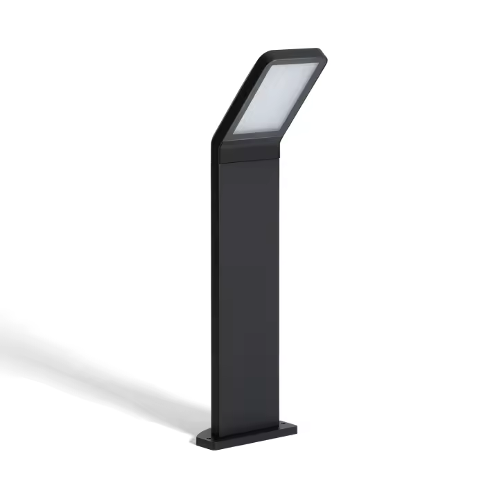 Ledkia Baliza Exterior LED 9.5W Superficie Pie 50cm Aluminio Legacy Negro - 1