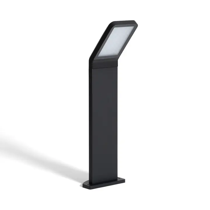 Ledkia Baliza Exterior LED 9.5W Superficie Pie 50cm Aluminio Legacy Negro - 1