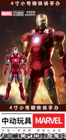 Figura De Acción Iron Man De 4 Pulgadas Con Base MK1 MK2 MK3 MK4 MK5 MK6 MK7 Modelo De Tony Stark Regalo Para Niños Y Coleccionistas - details 4