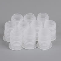 10Pcs Tapón De Botella De Plástico Rojo Para Vino Tapón Transparente Con Agujero Para Sal Resistente Al Polvo Fácil De Retirar - details 4