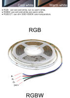 Tira De LED Flexible RGBCCT RGBW RGB COB 12V 24V Con 576 768 840 LEDs/m Para Decoración Del Hogar Sin Puntos Ceros Colorido FOB - details 11