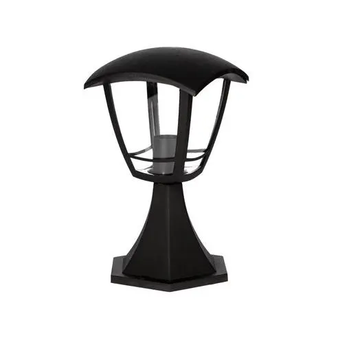 Gsc Evolution Farol de Jardín Sobremuro Serie Barli E27 Negro - Iluminación Eficiente y Versátil - 1