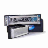 Harmonica 10 Agujeros Senior Bruce Para Blues Con Estuche Acero Inoxidable Y Latón Para Música Instrumento De Musicalización - details 7