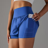 Shorts Deportivos De Mujer Para Gimnasio Y Tenis Con Bolsillos Pantalones Elásticos De Yoga Y Golf Entrenamiento Correr - details 12