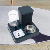 Comedero y bebedero para gatos, cuenco antideslizante 2 en 1, comedero automático portátil, suministros para gatos pequeños, medianos y grandes. - details 3