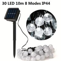 - Guirnalda de Luces de Jardín – Luces LED de Exterior con Bombillas – Guirnalda Solar Recargable - Decoración para Interior y Exterior [Clase de eficiencia energética A] para Jardín, Boda, Vacaciones, Navidad, Terraza, Fiestas - details 7