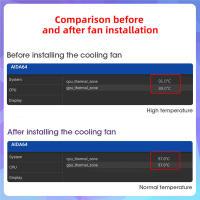 Ventilador De Enfriamiento Universal Para Radio De Coche Sistema De Enfriamiento Del Host Eléctrico Radiador De Repuesto Rápido Para Reproductor De Medios Digitales Android - details 2
