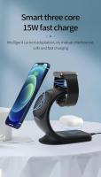 Estación de Carga Inalumbrable Compatible con iPhone, Apple Watch y AirPods - Soporte Cargador Inalumbrico 3 en 1-18W - details 3