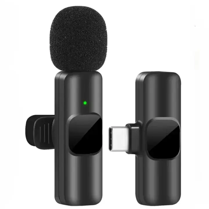 Mini Micrófono Lavalier Portátil Inalámbrico Para iPhone Y Android Grabación De Audio Y Video Para Transmisiones En Vivo Juego Y Streaming - 1