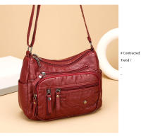 Bolso de hombre para Mujer, de Piel sintética, con textura de gran capacidad, moda, sencillo, para Madres de Mediana Edad. - details 16