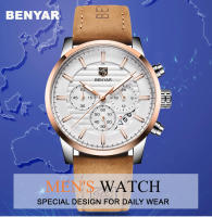 Reloj Deportivo De Moda BENYAR 2024 Para Hombres Multifuncional Impermeable Con Cuero Premium Calendario Y Luz Nocturna - details 0
