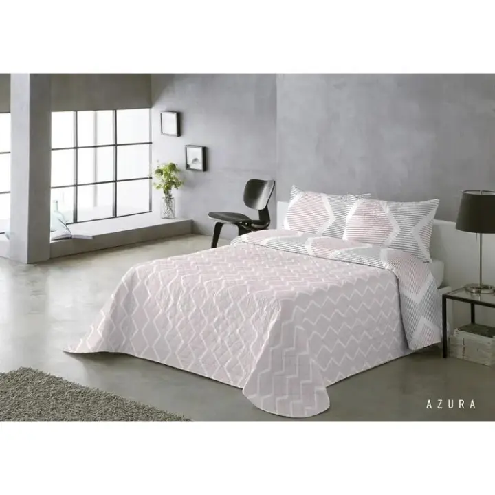Colcha Bouti Reversible Azura Rosa – Suavidad, Estilo y Versatilidad para un Dormitorio con Encanto 🌸✨Mommata - 1