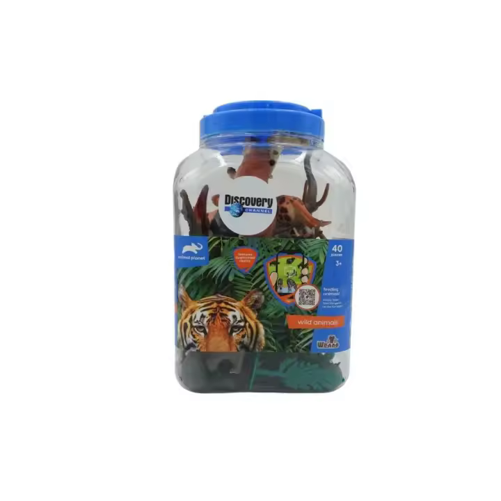 National Geographic Valuvic Cubo de 40 piezas de animales salvajes (D6701) - 1