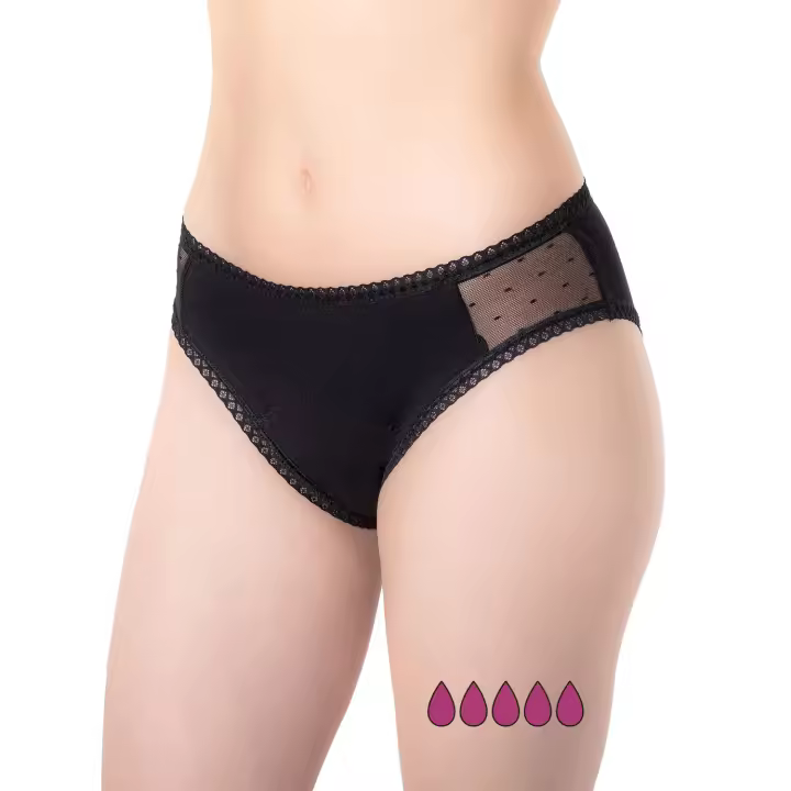Inca - Braguita Menstrual Ecológica y Reutilizable - Braga Menstrual Flujo Abundante - Protección contra Pérdidas de Orina - 95% Algodón - 1