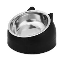 Tazón De Alimentos Para Mascotas De Acero Inoxidable Resistente Al Caídas Con Boca Oblicua Protege La Columna Vertebral Del Cuello Para Gatos Y Perros Durable Y Limpieza Fácil - details 1