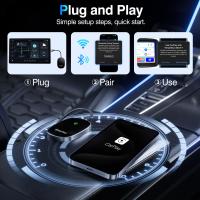 Adaptador CarPlay inalámbrico para automóvil, convierta CarPlay con cable a inalámbrico, Carplay+Auto 2 en 1, adaptador inalámbrico Plug and Play Car Play, compatible con iPhone Conexión perfecta multiusuario (negro) - details 3