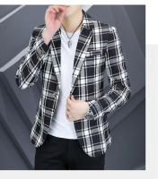 Chaleco a Cuadros Para Hombre Corte Ajustado Estilo Casual Business Moda Elegante Chaqueta De Alta Calidad Para Ocasiones Formales - details 11