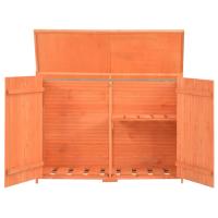 vidaXL Caseta de almacenamiento de jardín de madera 128x42x91 cm - details 1