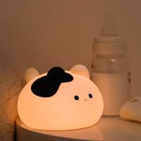 Lámpara De Noche Creativa De Gato Dormido En Silicona Con Sensor Táctil LED Para Mesa De Noche Dormitorio Y Sala De Estar - details 0