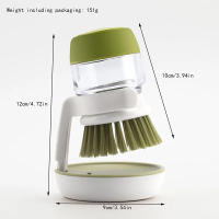 Cepillo De Limpieza Para Cocina Con Dispensador De Jabón Líquido Cepillo De Escobilla Para Lavar Platos Y Ollas Material Plástico - details 5