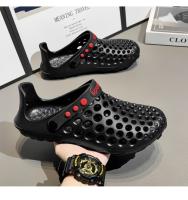 Zapatillas De Verano Para Hombre Clogs EVA Sandalias Planas Transpirables Con Agujeros Para Playa Hogar Descanso Slides - details 22