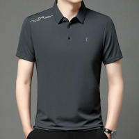 Camisa Polo Casual Para Hombre Con Insignia De Color Sólido Transpirable Y Cómoda Versátil Para Negocios Estilo Moderno - details 9
