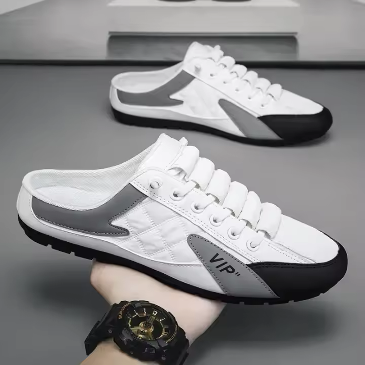 Zapatos Casuales Para Hombre Antideslizantes Media Caña De Malla Transpirable Absorbente De Sudor Ligeros Moda 2023 Para Paseo Al Aire Libre - 1
