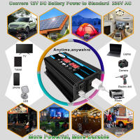 Inverter 4000W 12V 220V, transformador USB de inversor de vehículo de CA - details 6
