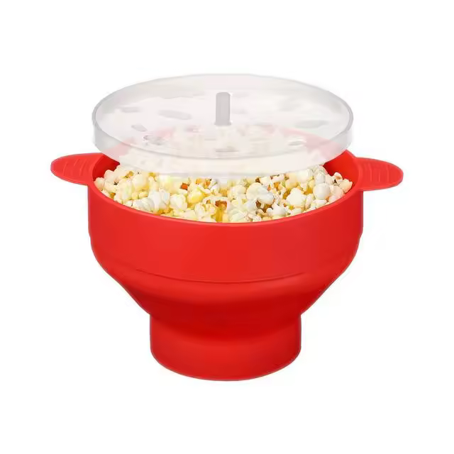 Máquina para hacer palomitas de maíz para microolas de silicona - Rojo - 1