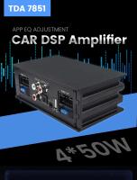 Procesador DSP Digital De Alta Potencia 4x50W Para Radio De Coche Android Subwoofer Ajustable Por APP Amplificador Para Honda KIA Toyota - details 0