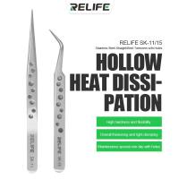 RELIFE SK-11 15 Aretes Industriales Antiestáticos De Acero Inoxidable Para Electrónica Herramientas De Reparación De Teléfonos Curva Y Recta - details 0