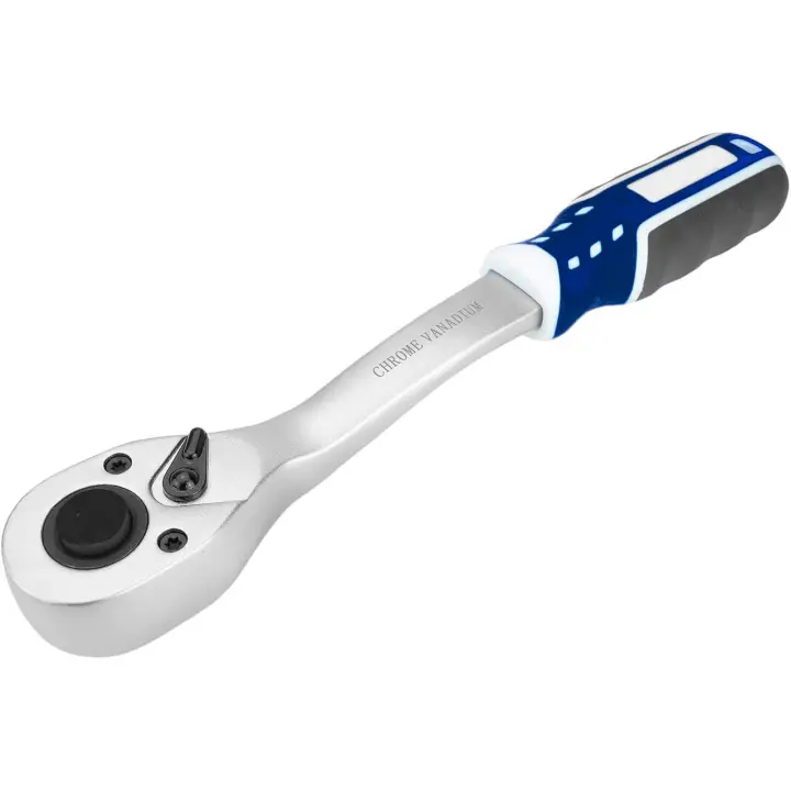 LLAVE DE CARRACA REVERSIBLE 1/2" 90 dientes  ACERO CR-V - 1