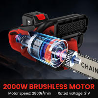 motosierra eléctrica sin escobillas de 16 pulgadas motosierra recargable de litio motosierra de mano para exteriores motosierra de alta potencia para trabajar la madera sierras de tala - details 2