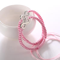 Juego De 2 Pulseras Infinito Hechas a Mano Retro Para Hombres Y Parejas Pulseras De Amistad Joyería Infinita Con Cierre De Toque - details 1