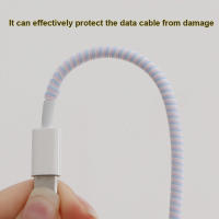 Cable De Protección Monochrome Para Auriculares Y Cables De Datos Con Resorte Plano Tipo Android Accesorio Útil Para El Hogar - details 2