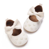 Zapatos De Bebé Para Niñas Serie Blanca PU Cuero Suela Suave Antideslizante Cordón Zapatos De Princesa Para Recién Nacidos - details 22