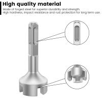 1/2Pcs Juego De Pernos De Tierra Forjados En Acero Con Diámetro Interno De 21mm Y Alta Dureza Herramienta De Martillo SDS Para Trabajos De Carpintería Y Bricolaje - details 4