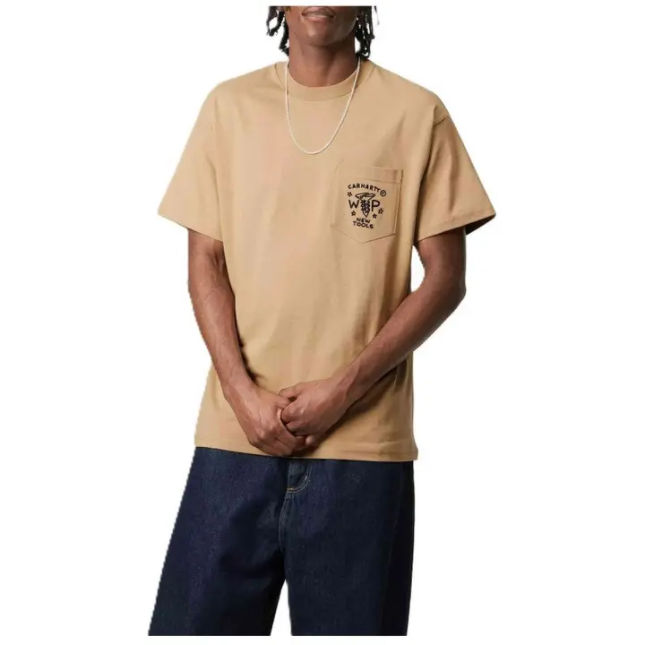 Camiseta de Manga Corta Carhartt WIP Fragments para hombre en color marron - 1