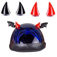2Pcs Adornos De Cuerno De Diablos Para Casco De Motocicleta Y Coche Accesorios De Silicone Decoración Motocross Unisex - details 1