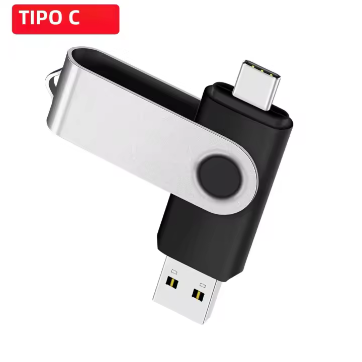 USB Flash Drive 2 En 1 128GB Tipo-C Memoria Stick 64GB Rotatable Bolígrafo 32GB Para Teléfono Android Creativo U Disco Regalo 16GB 8GB - 1