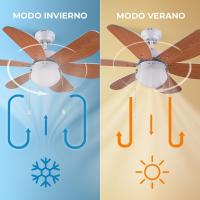 Ventilador Techo Co Luz Cecotec Energysilence Aero 360 Bajo Consumo 50W 3 Velocidades - details 0