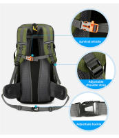 Mochila De Viaje 50L Para Hombres Y Mujeres Mochila Grande De Camping Senderismo Montañismo Deportes Al Aire Libre Impermeable Con Bolsillo Para Zapatos - details 6