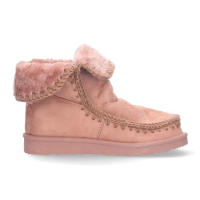 Davinia Shoes Botin Plano para Mujer, Estilo Australiano, Material Aterciopelado, Forrado de Pelo, de Punta Redonda. Shoes&Blues.es LHD-881A-Rosa - details 1