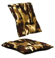 Coshano Cama para Perros Gatos con acolchado grueso y cómodo camuflaje 60x60x10cm - details 1