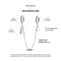 Encantos De Estrella Luminosa Platinados Para Pulsera Original Joyería DIY Simbolo Eterno Colgante De Amor Cadena De Seguridad Compatible Con Pulseras Originales - details 197